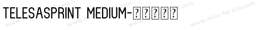 telesasprint Medium字体转换